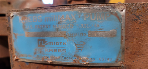 Flsmidth Krebs Millmax Model Mm200 Pump)